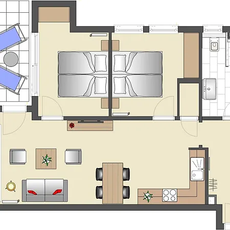 Brise Strandresidenz Else Marie App 02 Apartmán
